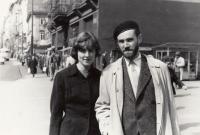With his wife Dagmar Lhotova 1960