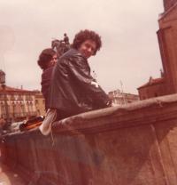 Zsuzsa Gáspár and Péter Donáth, Padova, 1977