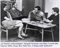 Editorial of the Eszmélet (Júlia Levendel, Miklós Fogarassy, Béla Horgas and Péter Nádas