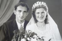 Svatební foto, rok 1948