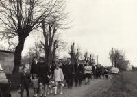 pohřeb babičky pamětníka