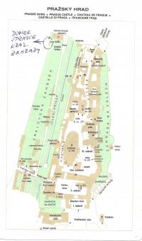 plánek s domkem Správce Královské zahrady