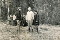 Kutláková Jiřina - vpravo, pedagogická praxe na Vidnavě 1965