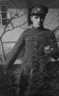 Josef Mahel during his compulsory military service, 1931