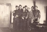 1948 - the army, Matěj Komosný third from the right