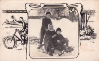 1929 - Matěj Komosný with eldest brother Stephen and cousin