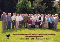 The meeting of regional organizations of the PTP union (Vojtěch Sasín fifth from the right in the blue jacket) in 2008 
