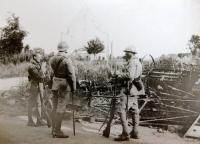 Fotografie Karla Plháka st.  21. pluk čs. legií ve Francii. legií ve Francii