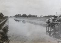 Výstavba vodní elektrárny v Háji u Třeštiny, která je dnes národní kulturní památkou
