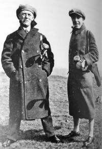 06-Líšnice 1930 - zleva Karel Vávra a otec Prokop Sedlák