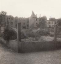 Místo zasypání v roce 1950