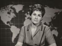 Czechoslovak Television newscaster, 1965