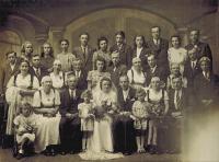 svatba Heleny Steblové / 25. května 1946