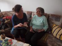 Pamětnice a sběrač během natáčení, Kraslice, 2016