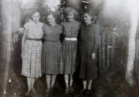 The Cikryt sisters - from the left: Anděla, Valtraud, Inge, Ilza