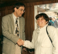 1994 - Marie with the Minister of the Environment J. Skalicky
