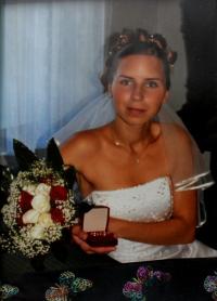 Svatební fotografie dcery Alexandry, nelok., okolo roku 2005
