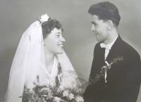 The wedding in 1957