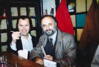 Tomáš Sousedík s houslistou Václavem Hudečkem - 1991