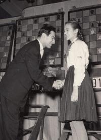 1961 - S šachovým mistrem světa Michailem Talem   