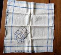 Handmade handkerchief from Terezín