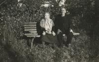 Florentyna and Wincenty Gajda. Gogołowa, about 1949