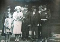 Her cousin's wedding, date unknown