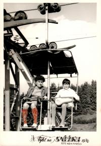 Blažena Nepauerová s dcerou Blaženou v Krkonoších