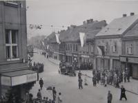 Třebízského street in the revolutionary days