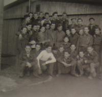 In Čakovice, Veselín Starčevič is in the first row as the fourth from left side