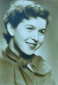 Graduation photo of Vera Juraskova (Markova) in 1956