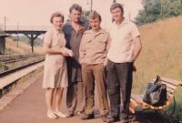 Josef Pokorník a Libor Salčák (ve vojenském)