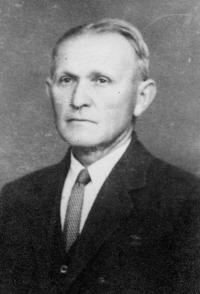 Ludgarda Plačková's father František Galdia, after 1945