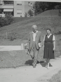 Přemysl Pitter a Olga Fierzová, Švýcarsko, 1969