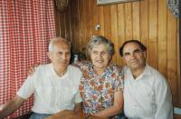 Manželé Moravcovi a jejich židovský svěřenec Harry Waksberg, 80. léta