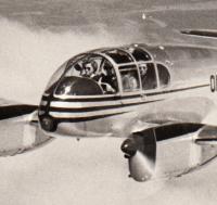 1955 -1960 Jana Vacíková in aircraft