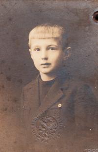 Josef Vacík jako dítě