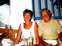 With his girlfriend in Rhodos in 1990s