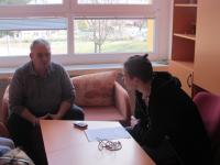 Vojtěch Strauss během nahrávání