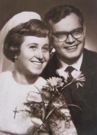 Emil Paleček, svatba, 60. léta