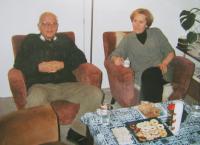 Emil Paleček s manželkou, rodinná oslava