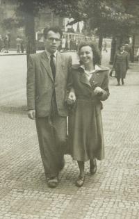 Vítězslav Vaculík with his wife