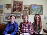 Paní Bittnerová s týme žáků ze ZŠ Zábřeh