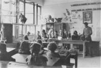 Třída ve škole v Ivanově Sele ve školním roce 1954/55