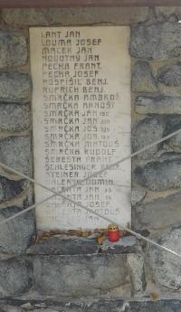 Monument to victims of the 1st and 2nd World War typists
