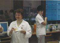 Blanka Brůnová na klinice Motole, fotografie z oslavy jejích narozenin