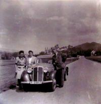 Ludmila Kňourková s rodiči