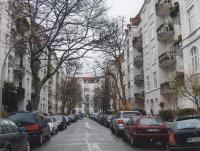 Ulicev Hamburku, kde stál dům, jenž patřil rodině Gaertnerových