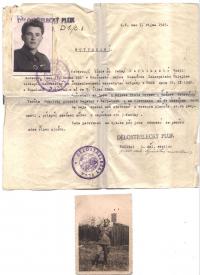 Doklad vydaný dělostřleckým plukem pro Vasila Sofilkaniče