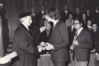 1971? Witness at graduation, Prague